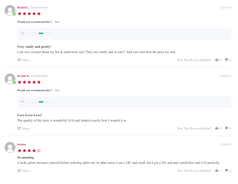 adore me yotpo reviews