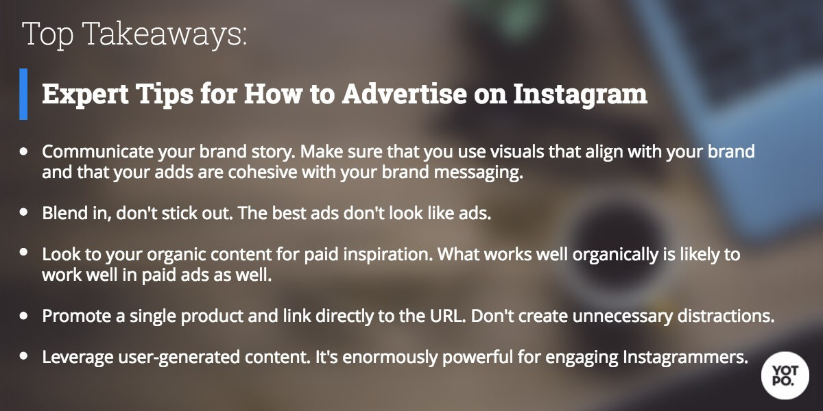 Top tips for Instagram advertising