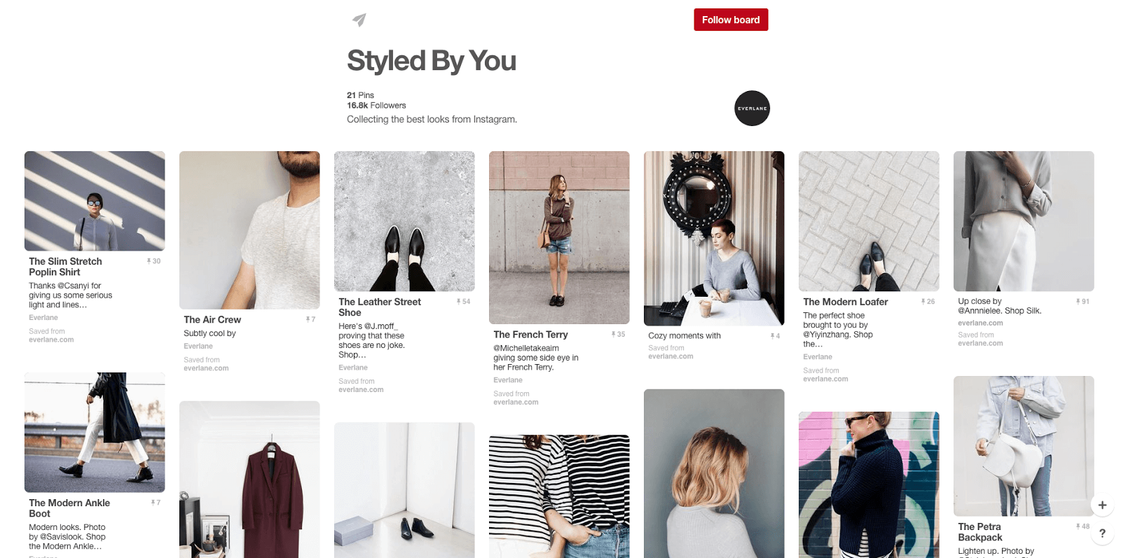 User generated photos on Pinterest