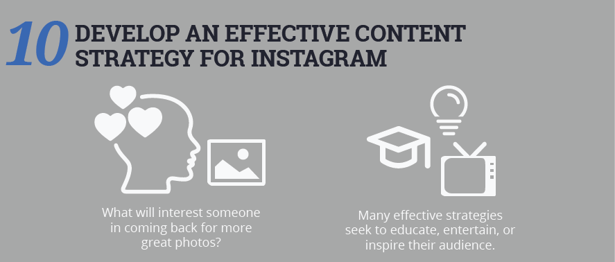 Develop an effective content strategy for Instagram