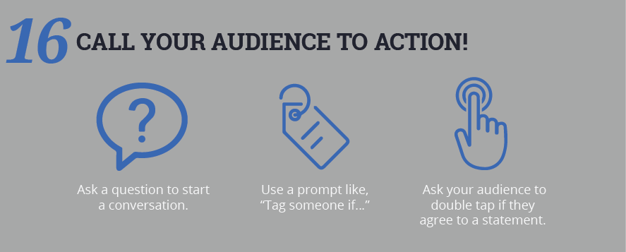 Call your Instagram audience to action