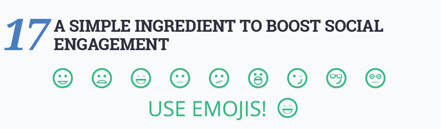 Boost social engagement using emojis