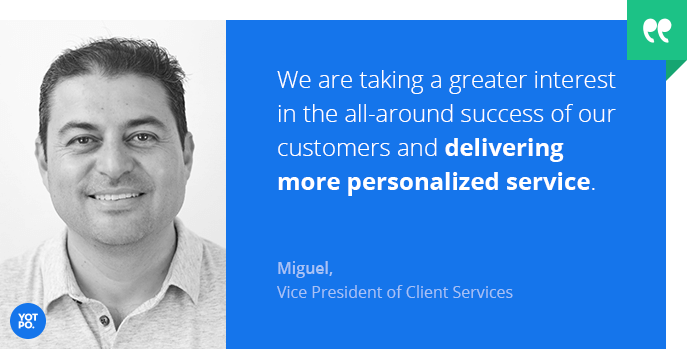 Miguel, VP Client Services