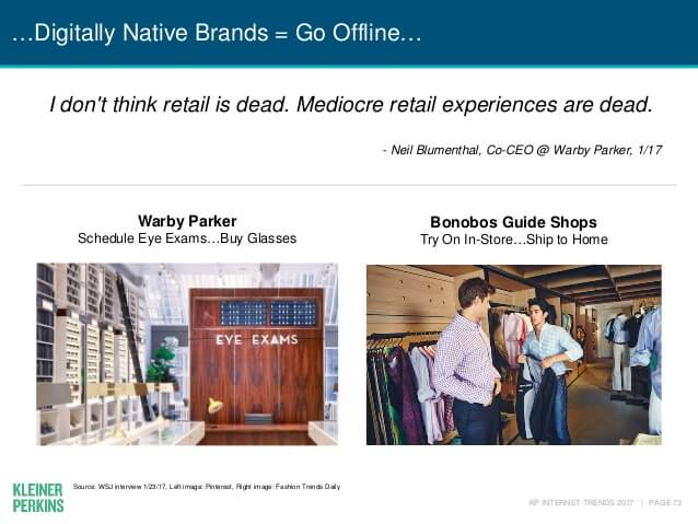 internet trends 2017 report 73 638 Yotpo’s CEO on the Key Trends Disrupting eCommerce 3 Infographic of retail trends and digitally native brands