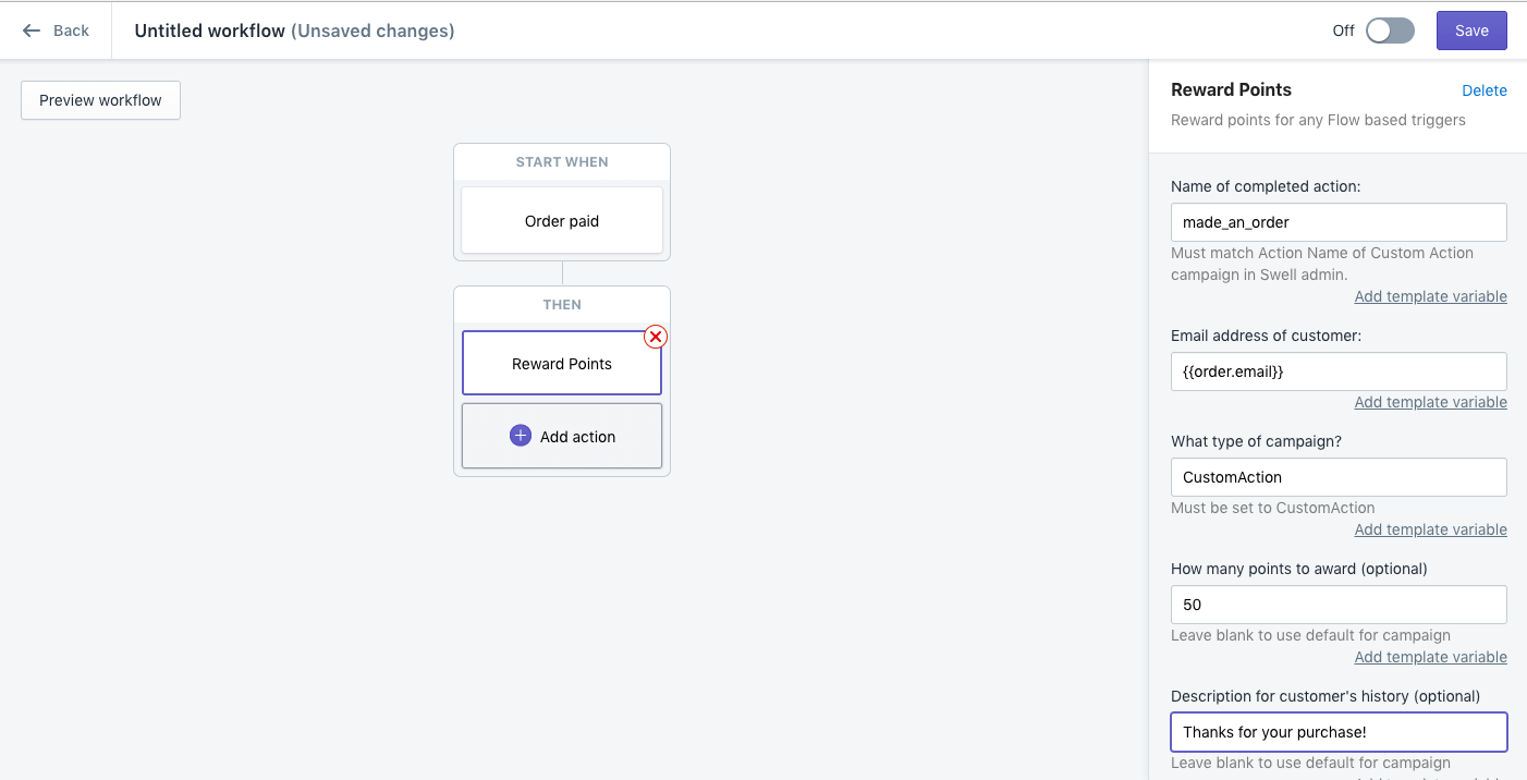 swell shopify flow connector