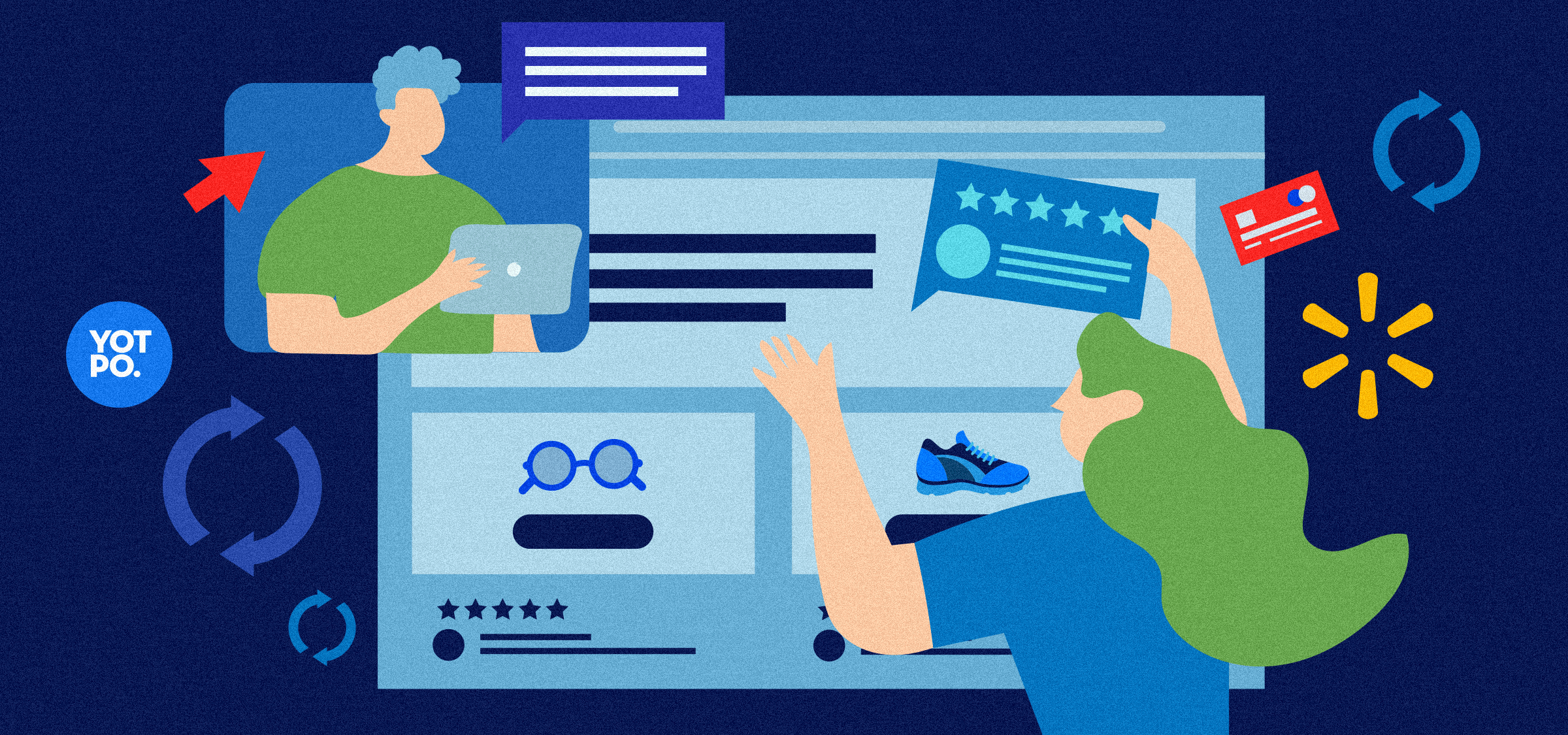 Yotpo permet aux entreprises de commerce électronique de syndiquer les avis sur les produits pour Walmart.com