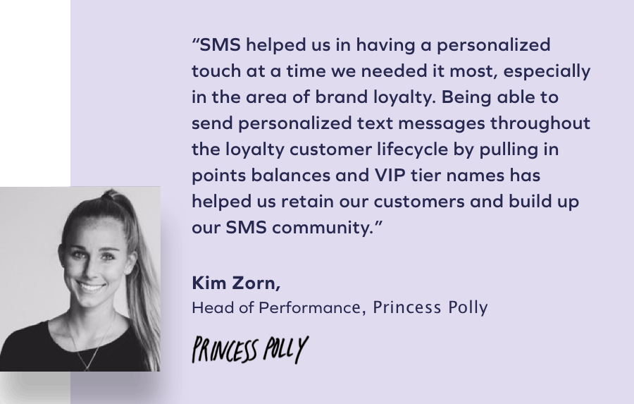 Quote from Kim Zorn at Princess Polly
