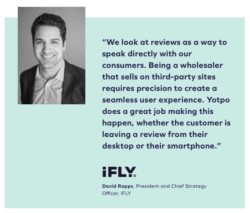 iFLY and customer reviews with sms