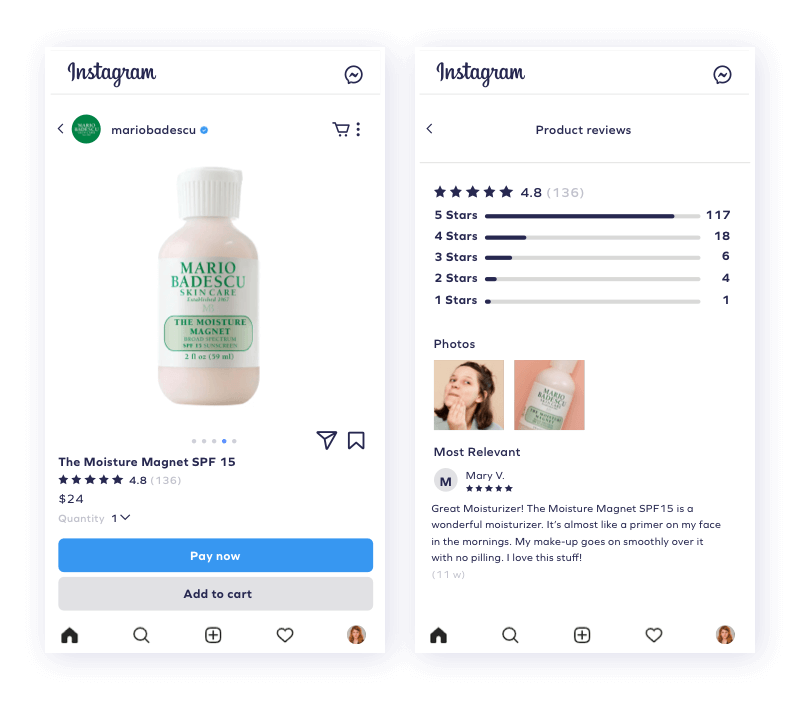 Mario Badescu review syndication on instagram