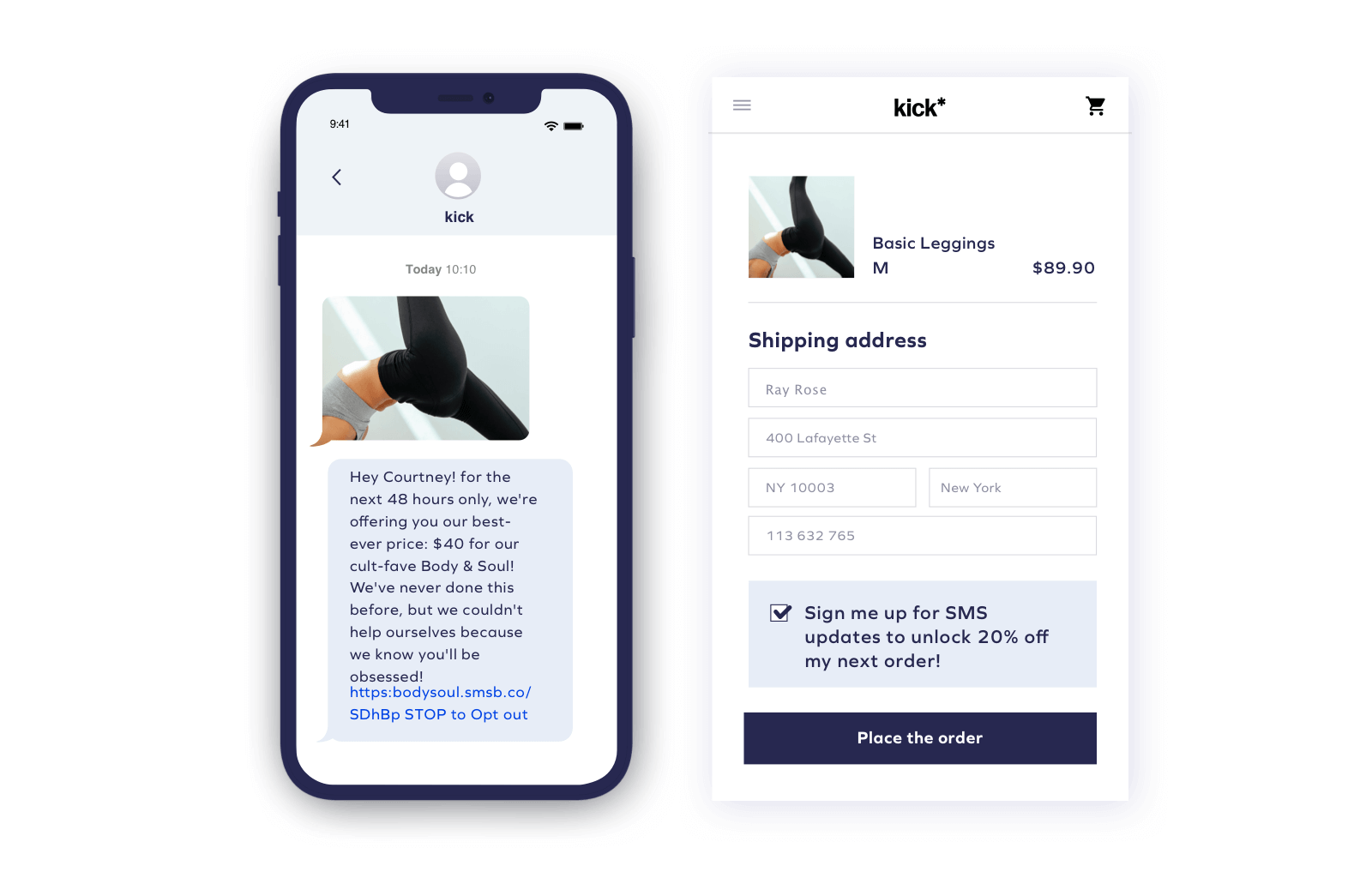  Streamline your customers experience even further and enable brands to send customers to a curated cart experience right from a text with Yotpo SMSBump’s Click-to-Buy feature