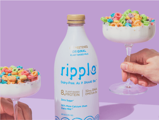 Ripple Foods product photography