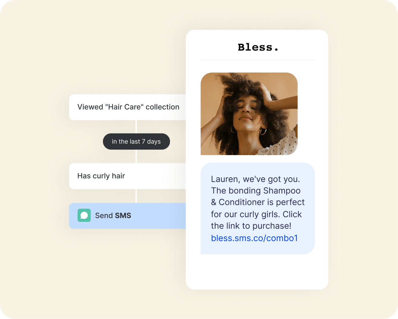 customer segmentation mockup