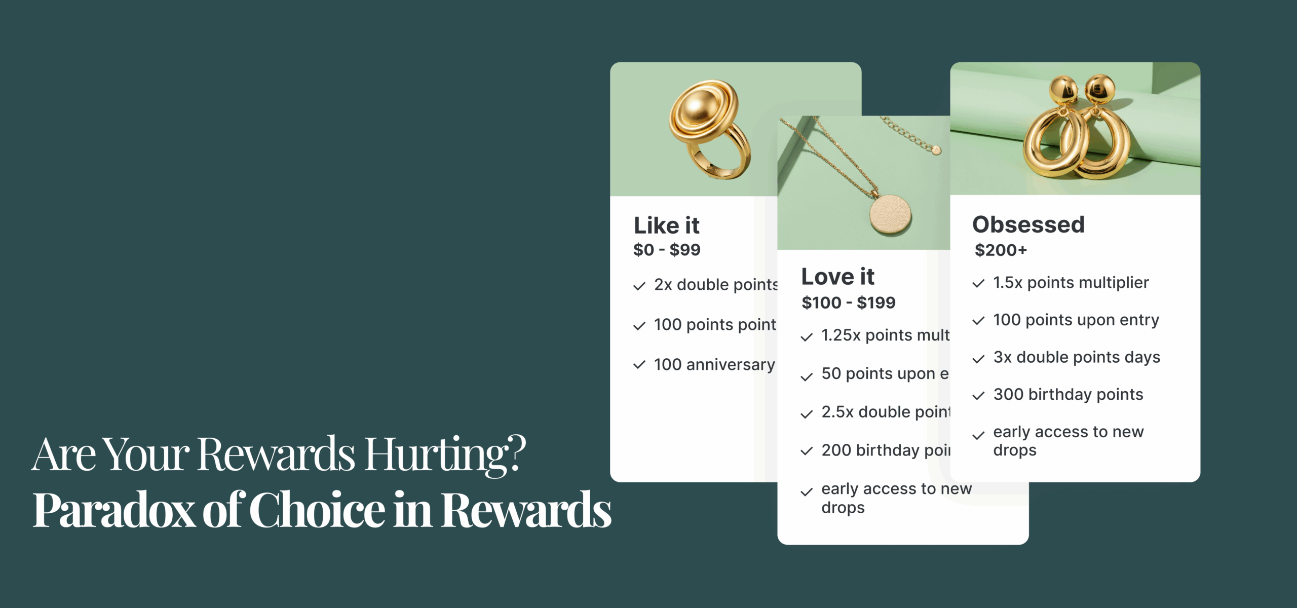 Are Your Rewards Hurting? The Paradox of Choice in Rewards