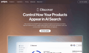 Yotpo Discover Screenshot 1 15 Best LLM Monitoring Tools for Brand Visibility in 2026 1 Yotpo Discover Page Screenshot