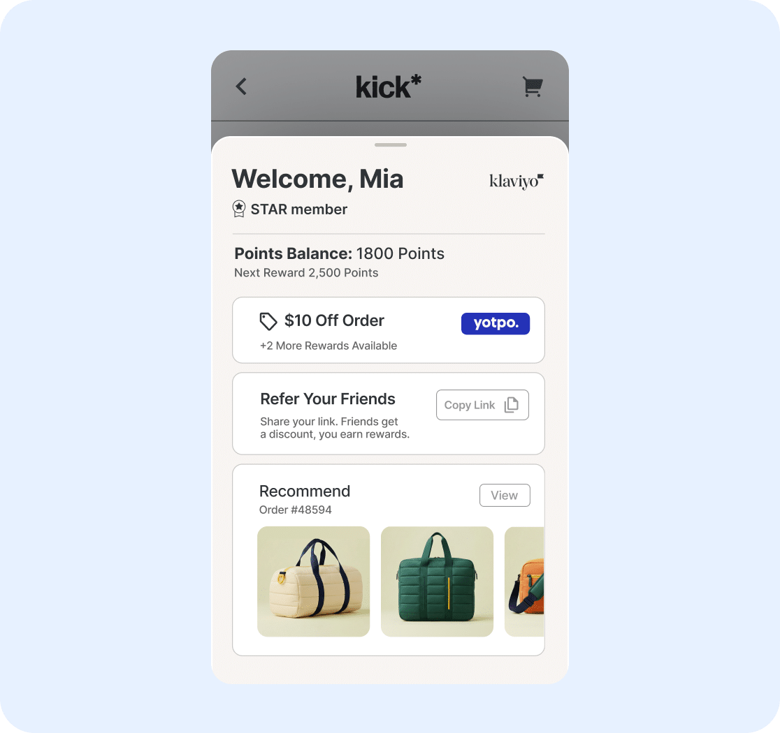 Klaviyo Customer Hub