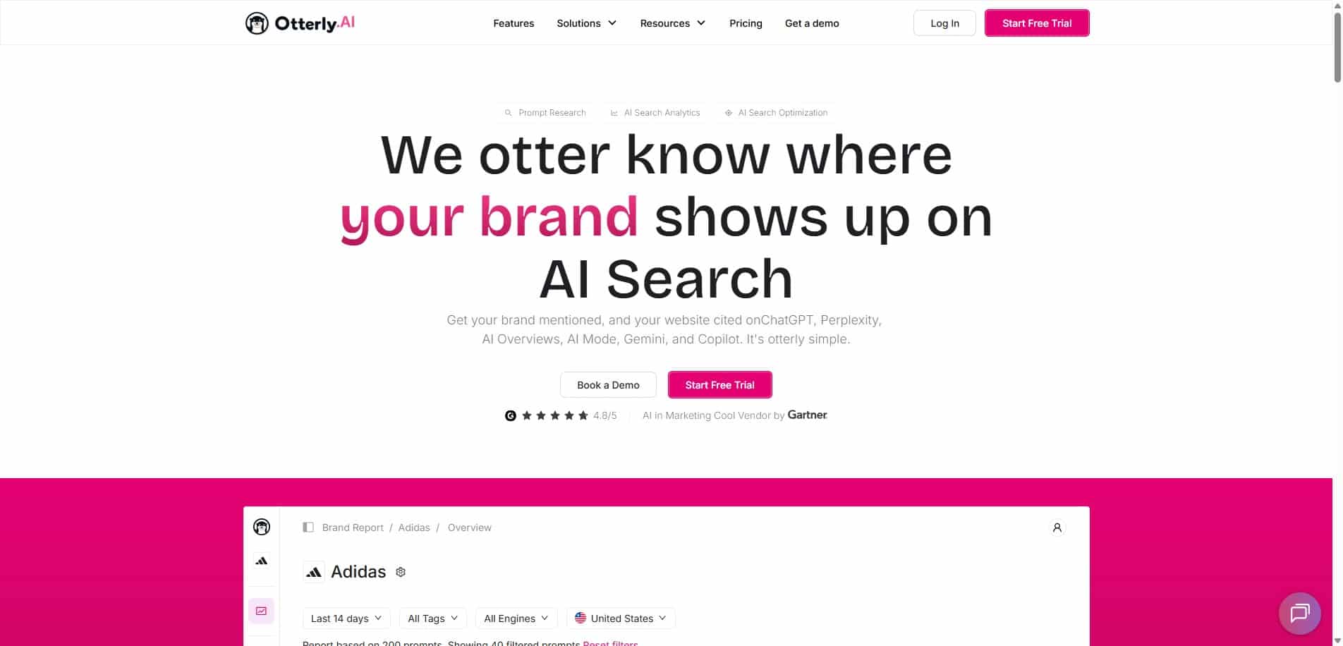 competitor otterly homepage 2026 v2 10 Best Generative Engine Optimization (GEO) Tools for AI Search in 2026 17 Otterly homepage